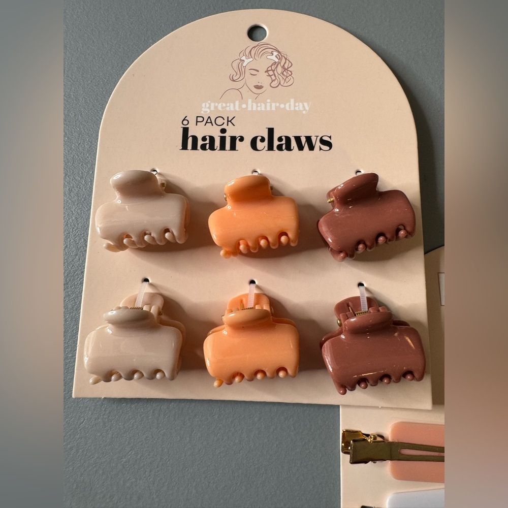 Hair Claws and Clip Set - Multicolor - Picture 2 of 4